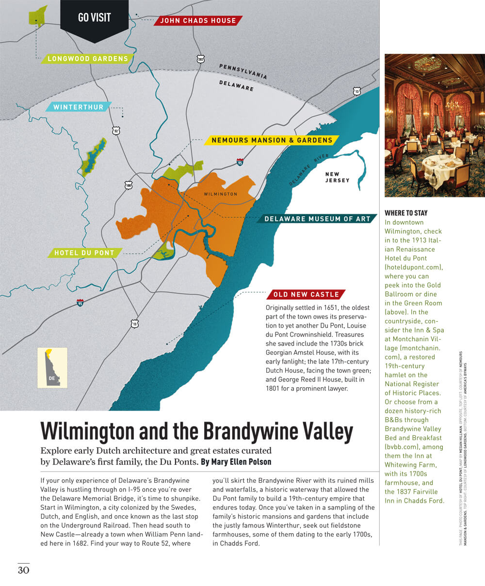 Wilmington and the Brandywine Valley Map by Megan Hillman