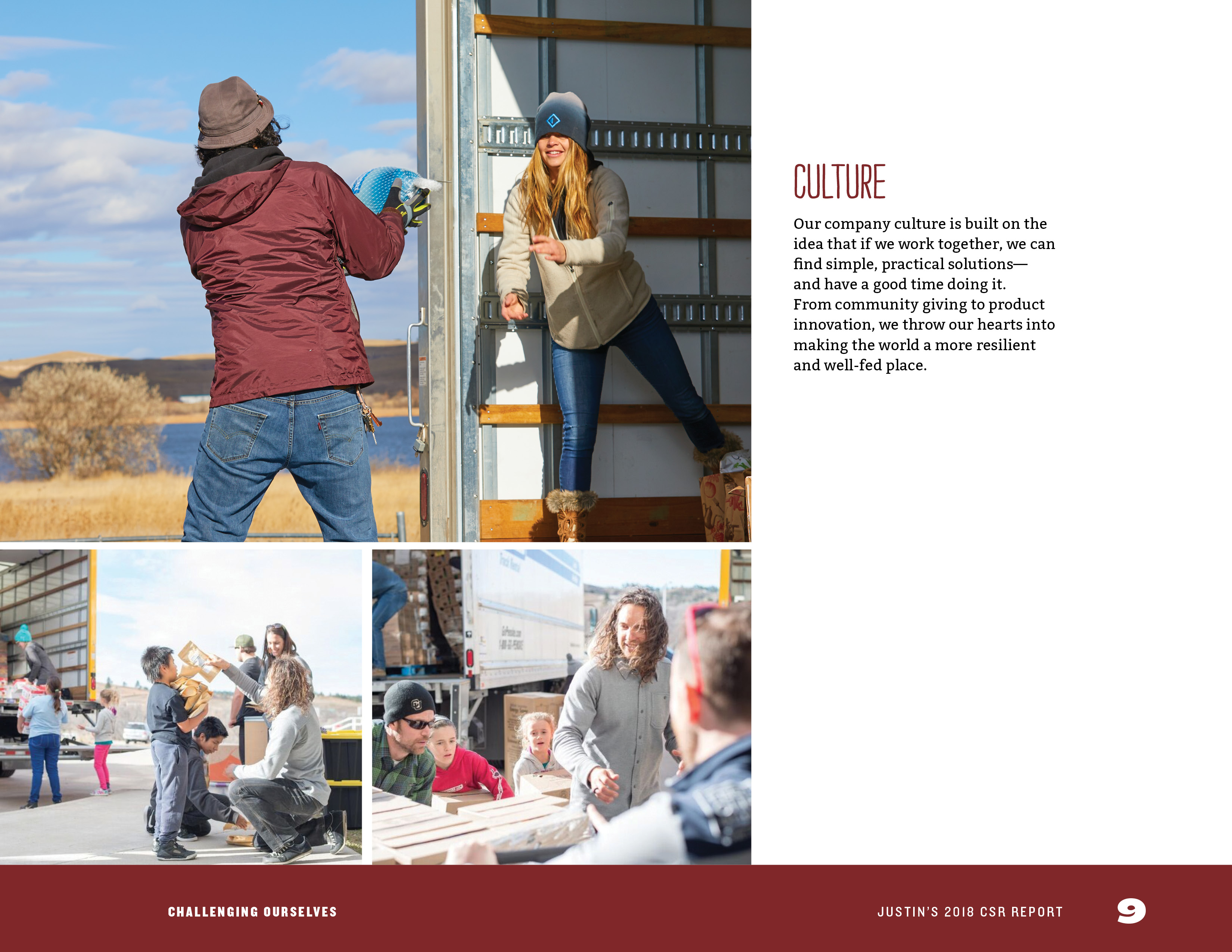 Justin's 2018 CSR Report by Megan Hillman Donovan