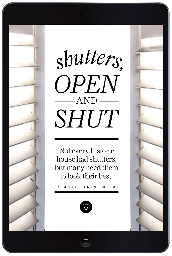Open Up to Shutters by Megan Hillman